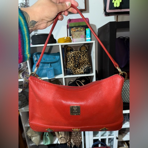 MCM Handbags - LOW START 🫶🏽 MCM Red Shoulder Bag